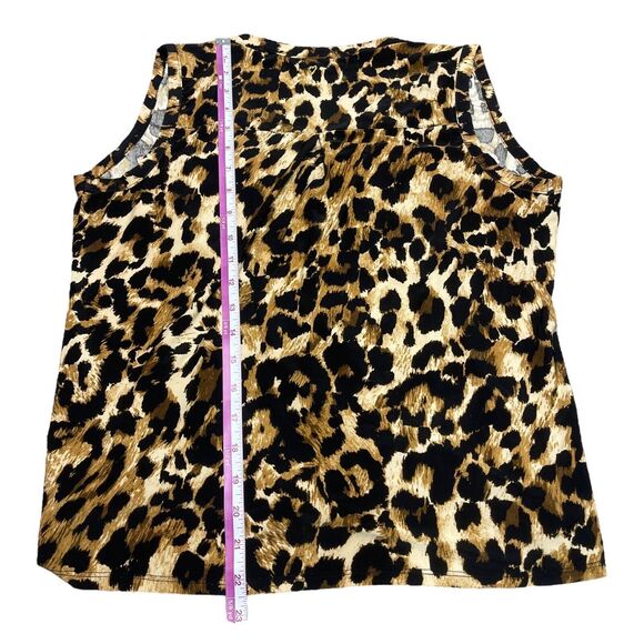 Thalia Sodi Leopard Print Tank Top Waist Tie Women’s Size Small - Picture 5 of 7
